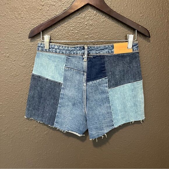 DEAR JOHN Iggy Super High Rise Ocean Drive Shorts patchwork - Picture 5 of 12